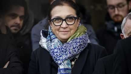 Isabelle Jouin, présidente de la Fédération française de hockey, le 18 décembre 2023. (THOMAS PADILLA / MAXPPP)