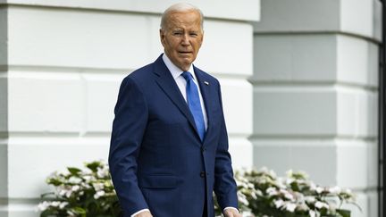 Le président Joe Biden à la Maison Blanche, à Washington (Etats-Unis), le 8 mai 2024. (SAMUEL CORUM VIA CNP / CONSOLIDATED NEWS PHOTOS / MAXPPP)