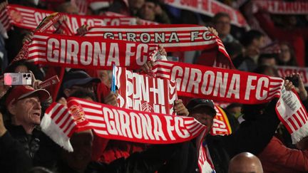 Les supporters de Gérone, le 14 mai 2024, contre Villarreal. (URBANANDSPORT / NURPHOTO)