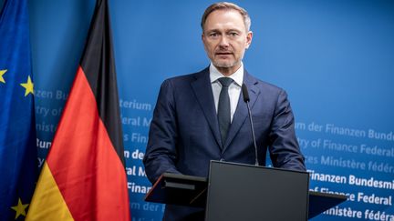 Le ministre des Finances allemand, Christian Lindner, le 23 novembre 2023. (MICHAEL KAPPELER / DPA / MAXPPP)