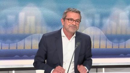 Thierry Thuillier, directeur général adjoint du pôle information du groupe TF1, le 3 juin 2024. (FRANCEINFO / RADIO FRANCE)