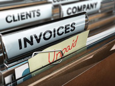 A file of invoices with an 