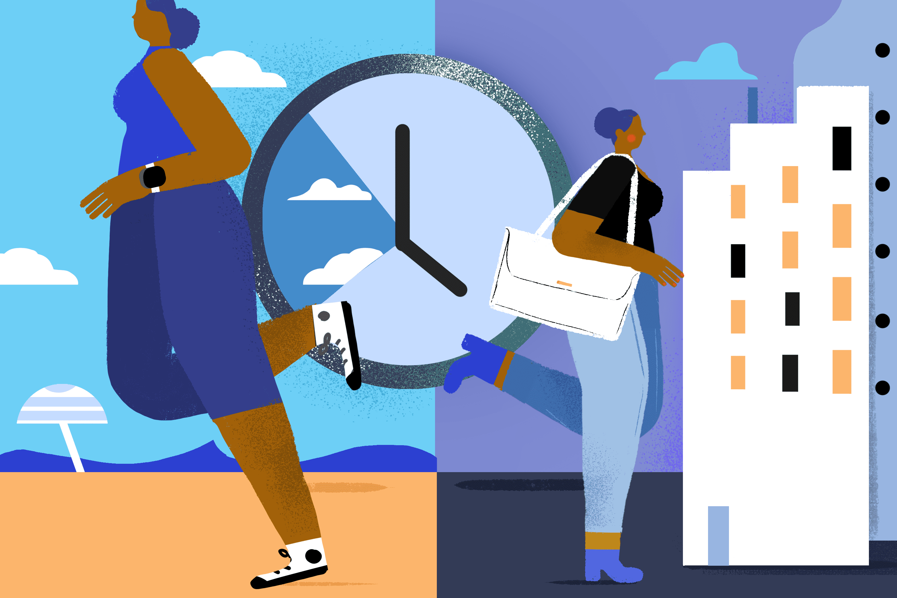 Illustration of the 32-hour work week