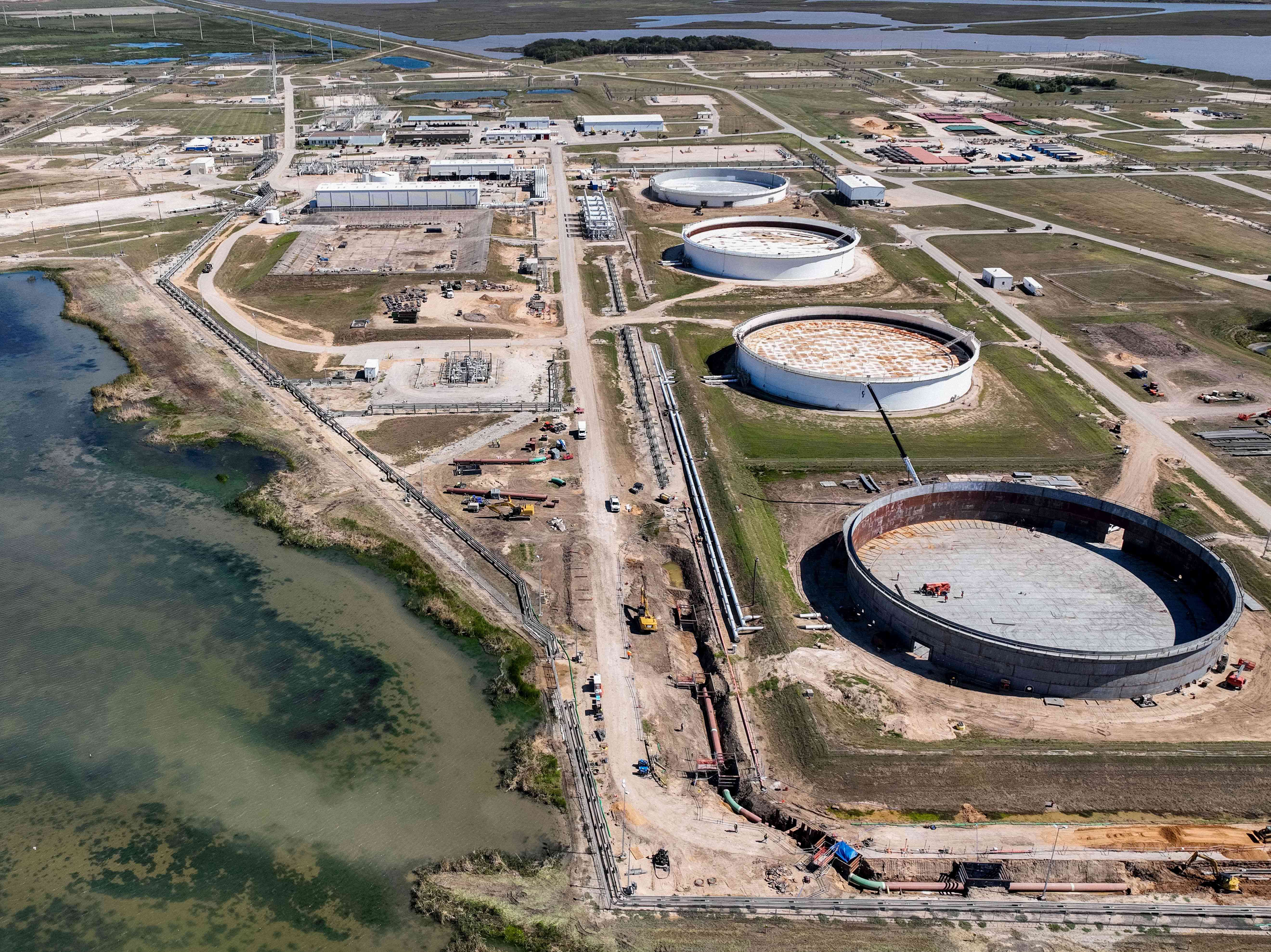 U.S. Strategic Petroleum Reserve storage facility in Freeport, Texas