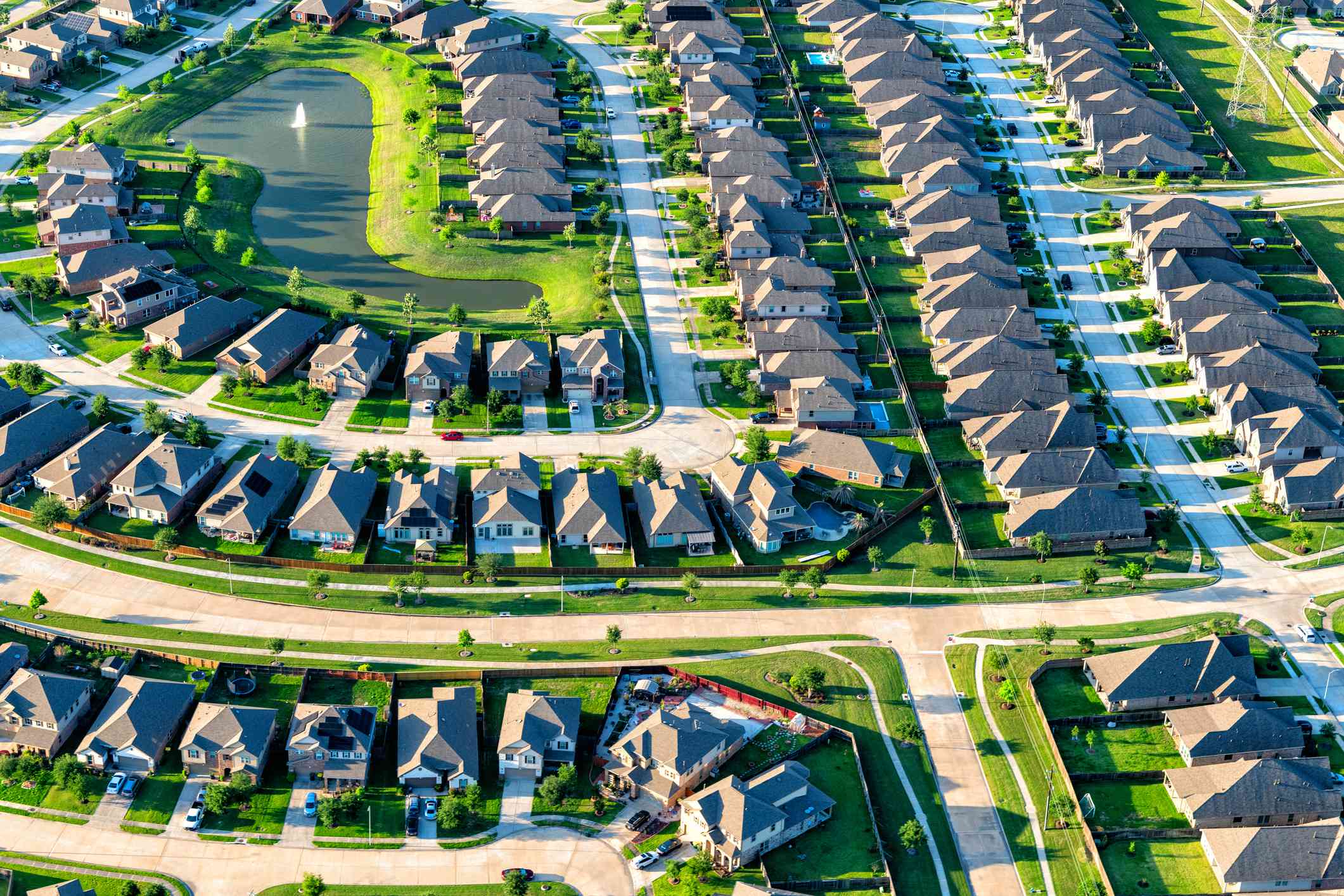 Housing subdivision in Houston, Texas.