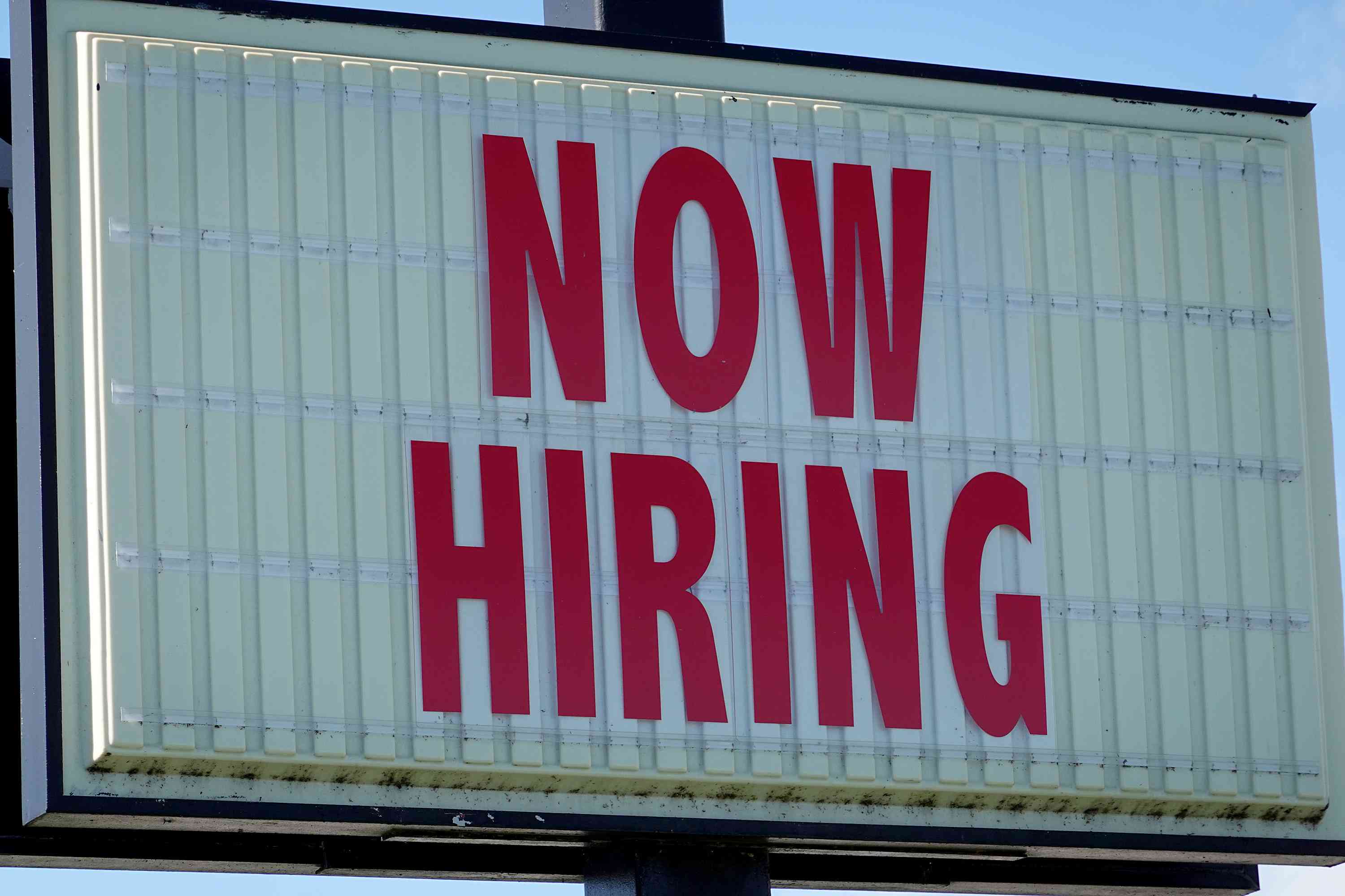 Now hiring Sign