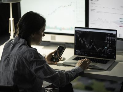 Crypto trader comparing price movements
