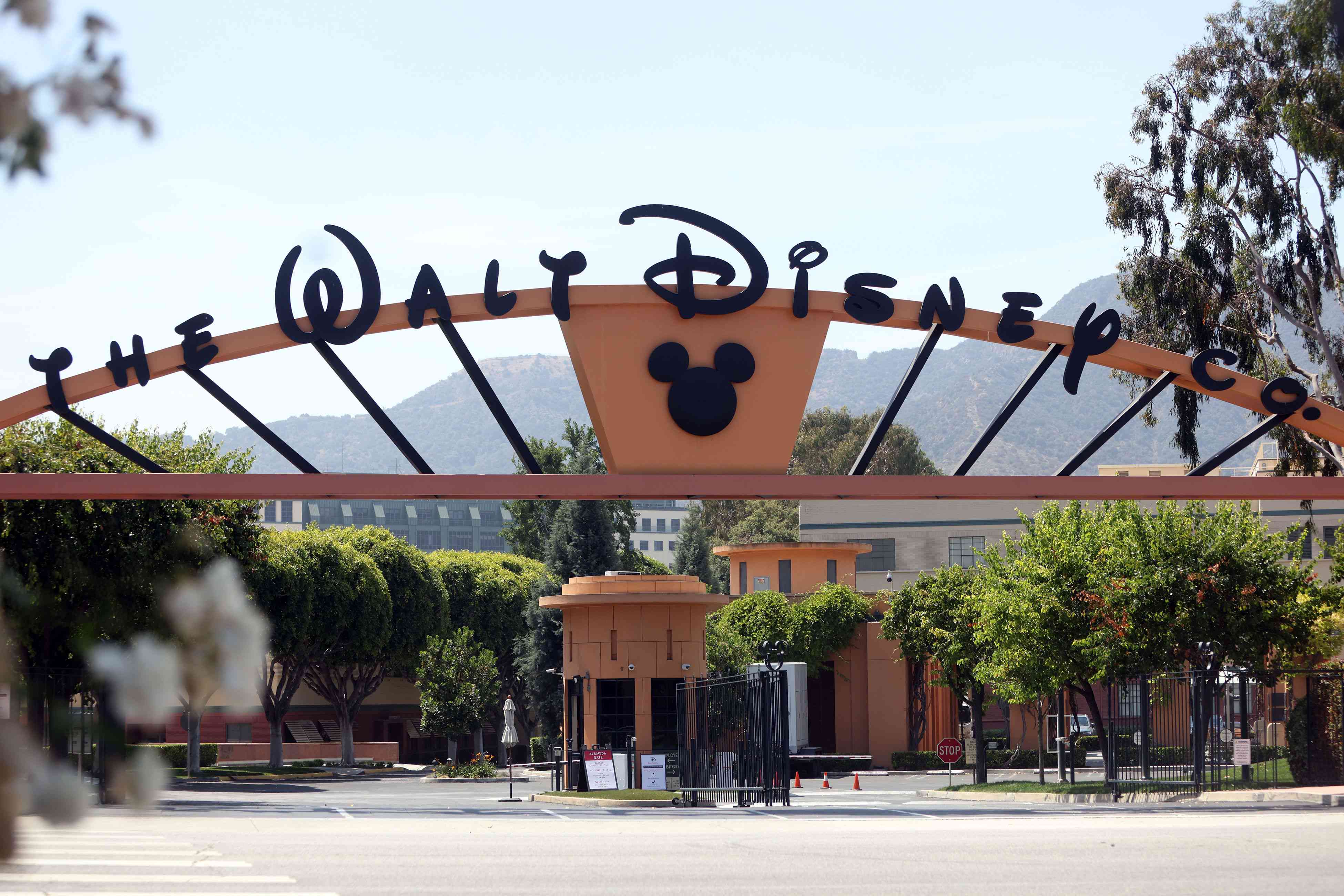 Entrance to Walt Disney Co. in Los Angeles