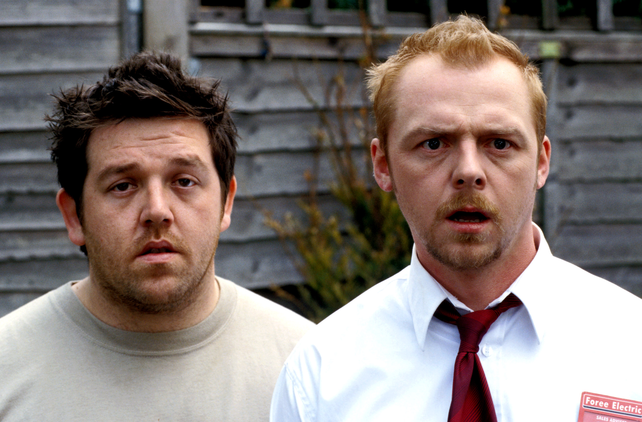SHAUN OF THE DEAD, Nick Frost, Simon Pegg, 2004, (c) Rogue Pictures/courtesy Everett Collection