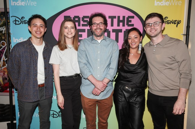 Bob Smith, Jen D’Angelo, Rob Weiner, Tazbah Chavez and Zach Dunn at IndieWire’s "Pass the Remote" Presents A Disney Storyteller Panel at Vidiots on April 29, 2024 in Los Angeles, California.