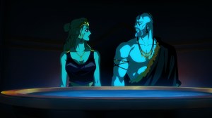 Blood of Zeus (L to R) Lara Pulver as Persephone and Fred Tatasciore as Hades in Blood of Zeus. Cr. COURTESY OF NETFLIX © 2024