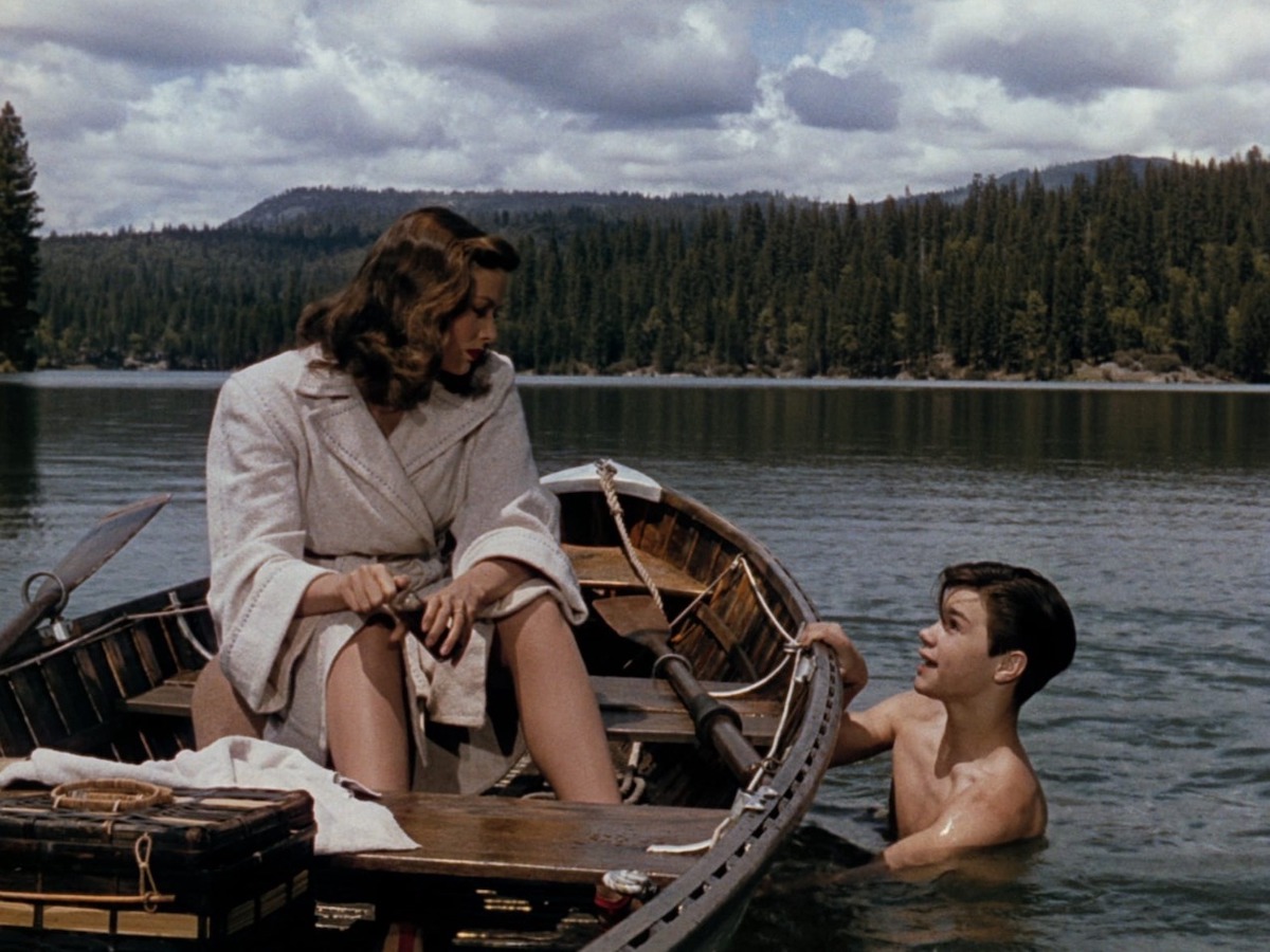 Gene Tierney and Darryl Hickman in 1945's noir 'Leave Her to Heaven,' directed by John M. Stahl