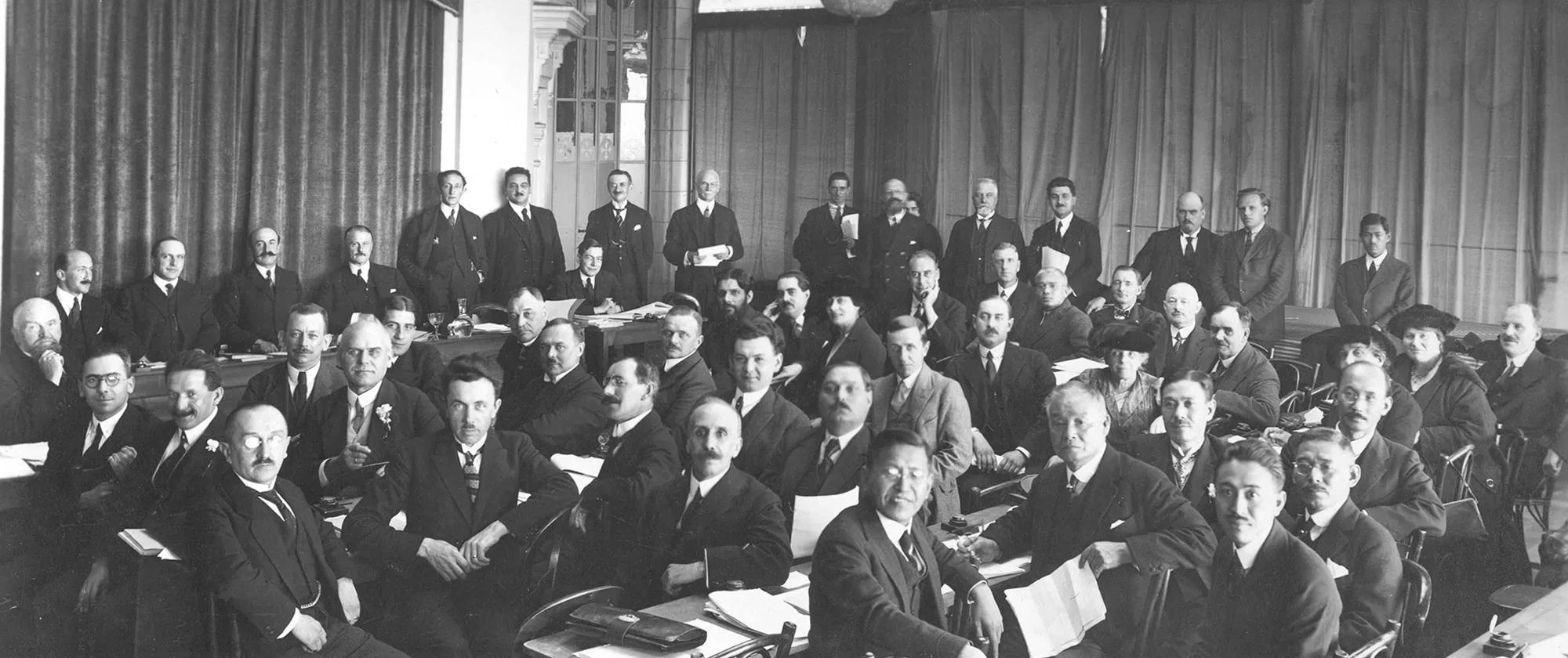 Historical image, 1921, ILC 3rd Session - Commission on Weekly Rest.jpg