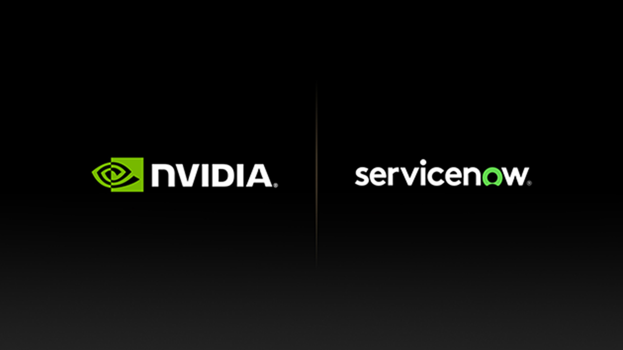 NVIDIA and ServiceNow logo lockup.
