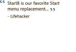 Lifehacker - Start8 review.
