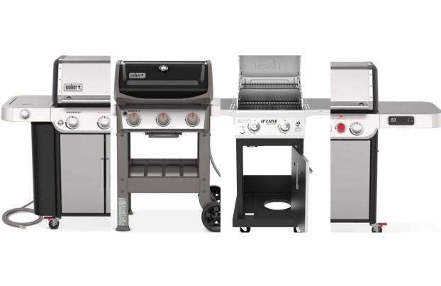 The best natural gas grills of 2024 on a plain white background.