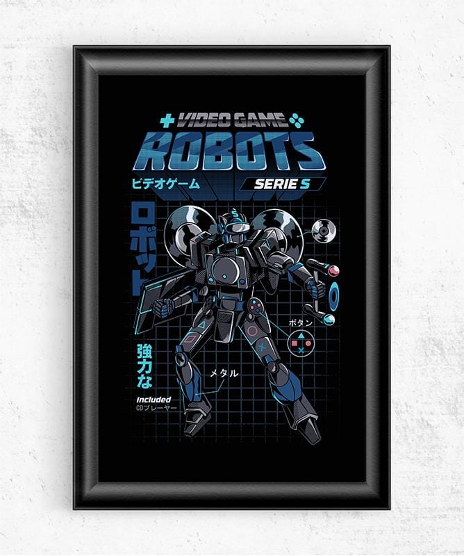 Video Game Robot - Model S Posters by Ilustrata - Pixel Empire