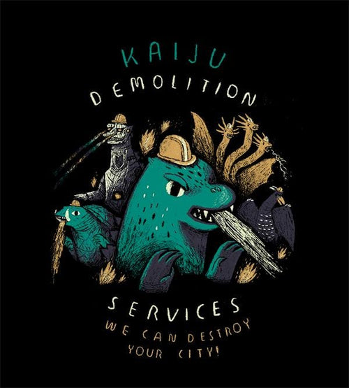 Kaiju Demolition T-Shirts by Louis Roskosch - Pixel Empire