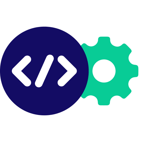 Programming Tools Icon with Gear in Puget Colors