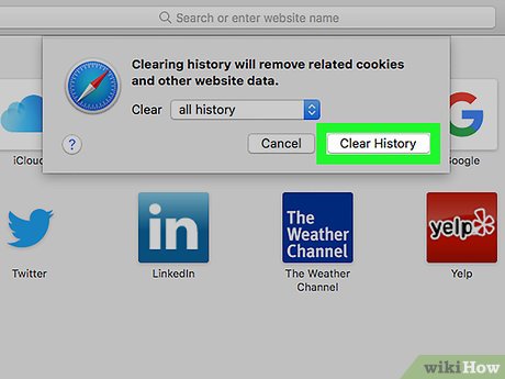 Step 5 Click Clear History.
