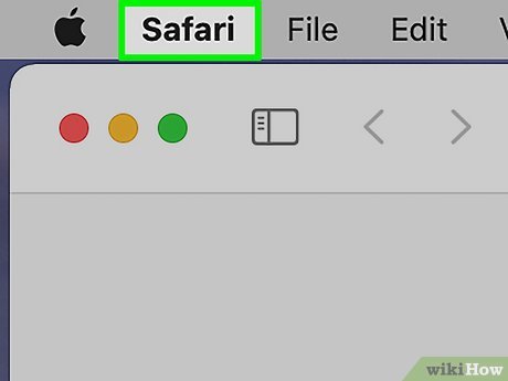 Step 2 Click the Safari menu.