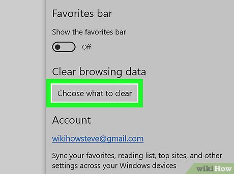 Step 4 Click Choose what to clear.