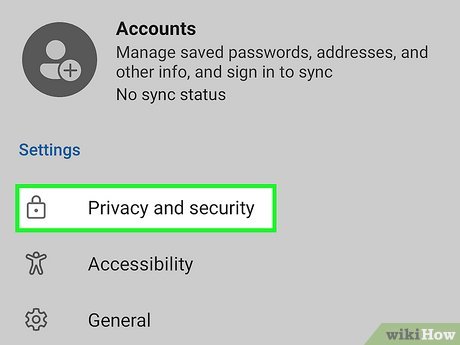 Step 3 Tap Privacy and security.