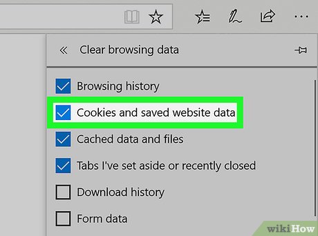 Step 5 Make sure the "Cookies and saved website data" box is checked.