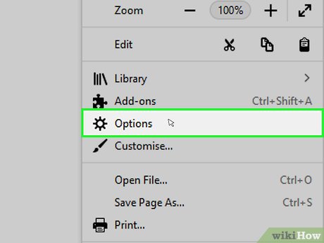 Step 3 Sélectionnez Options (pour Windows) ou Préférences (pour Mac).