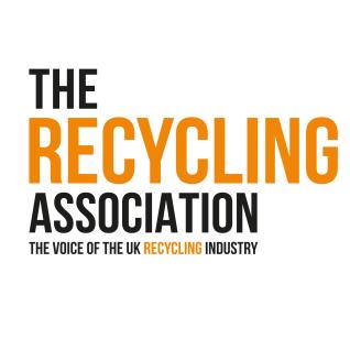 'The Recycling Association. The voice of the UK Recycling Industry' in black and orange text. Below 