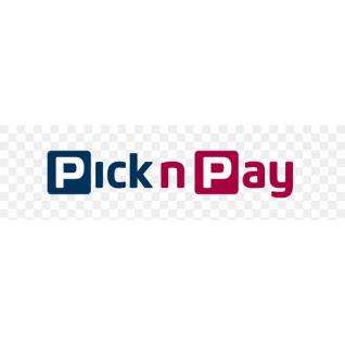 Pick n Pay logo in blue and pink