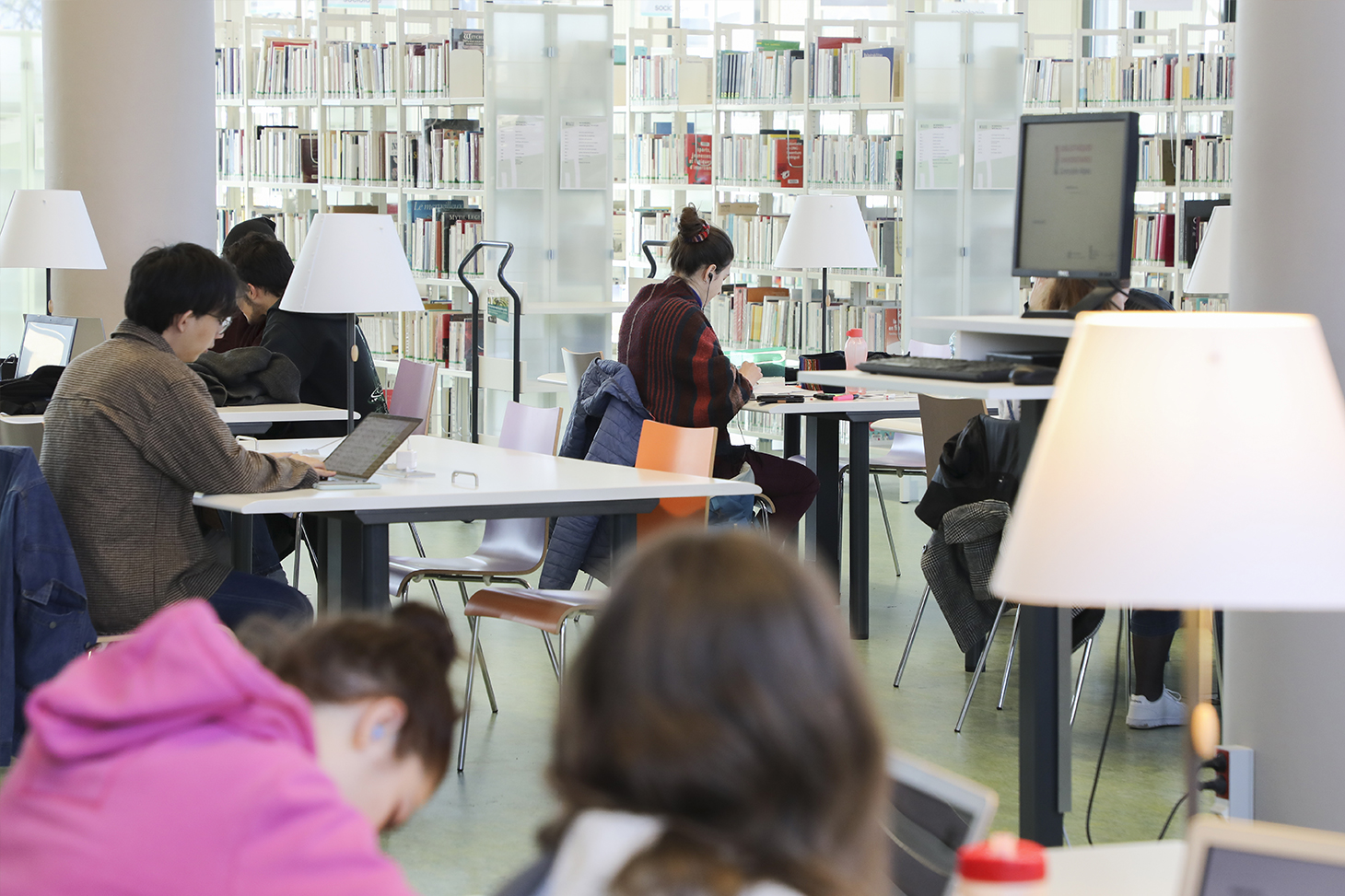 La bibliothèque universitaire sur le campus de Saint-Martin-d'Hères