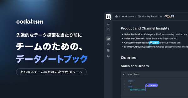 CODATUM、次世代BIツール「Codatum」を披露