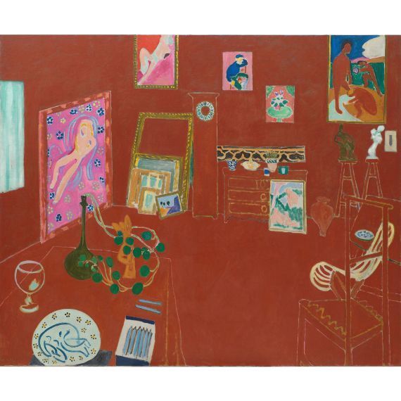Henri Matisse, L’Atelier rouge, 1911 / Huile sur toile 181 × 219 cm / Museum of Modern Art, New York.