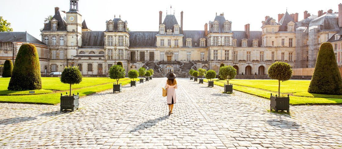 Le château Fontainebleau, au sud de Paris. 