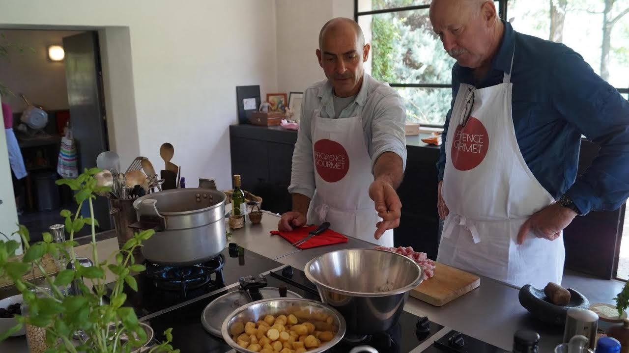 Atelier cuisine de Provence Gourmet avec le chef Gilles Conchy - Provence