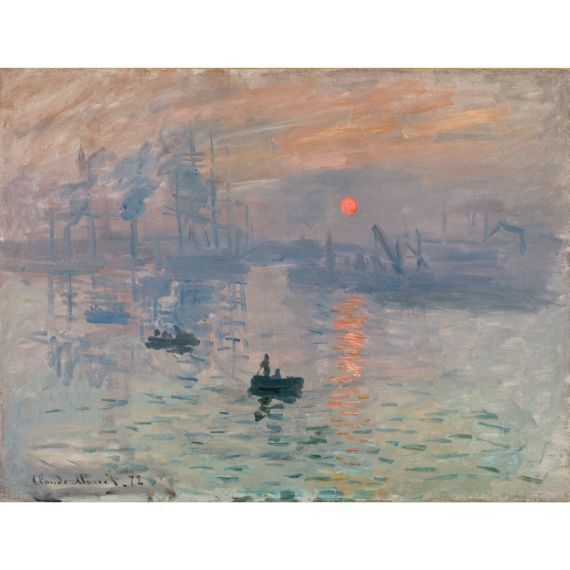 Claude Monet Impression, soleil levant, 1872 / Huile sur toile 50 × 65 cm / musée Marmottan Monet. 