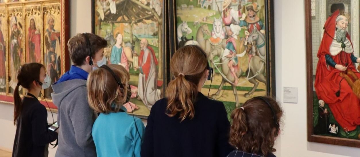 Visite enfants au musée des Beaux-Arts de Dijon, en Bourgogne-Franche-Comté.