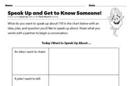 Speak Up: Get to Know Someone