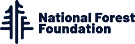 The blue logo for the National Forest Foundation.