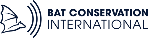 The dark blue logo for Bat Conservation International.