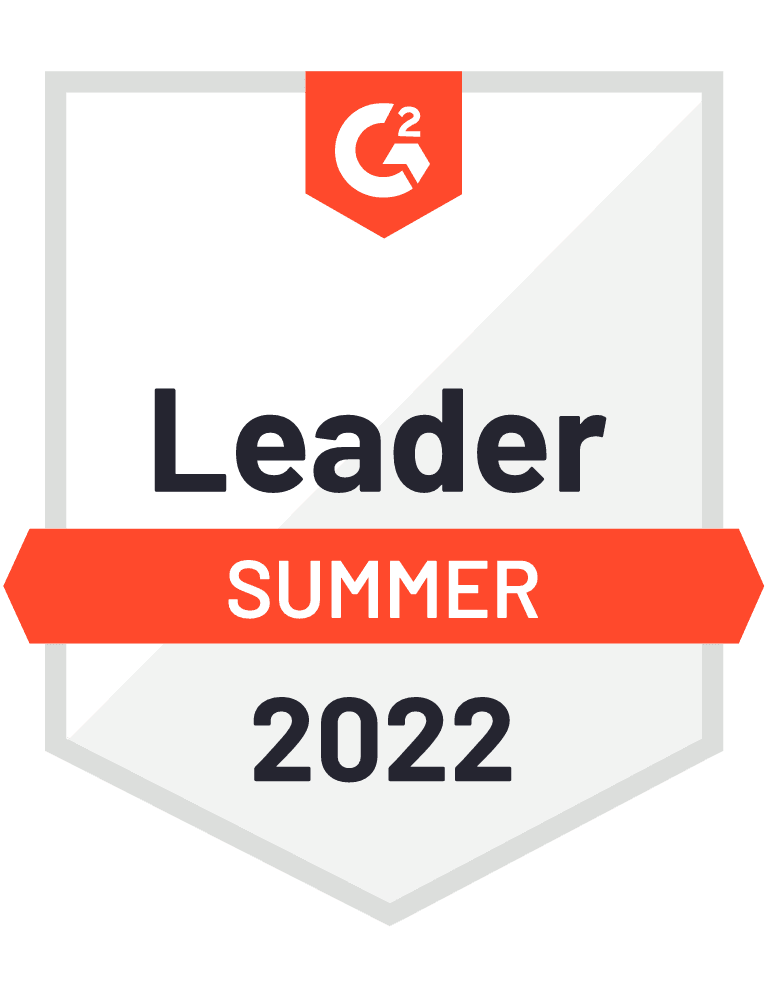 G2 Leader in Summer 2022 Badge