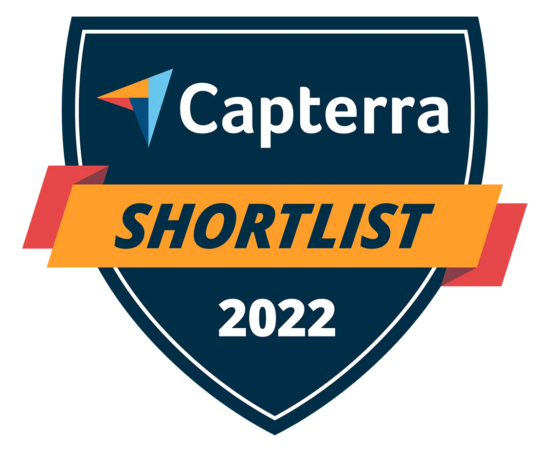 Capterra Shortlist 2022 Badge.