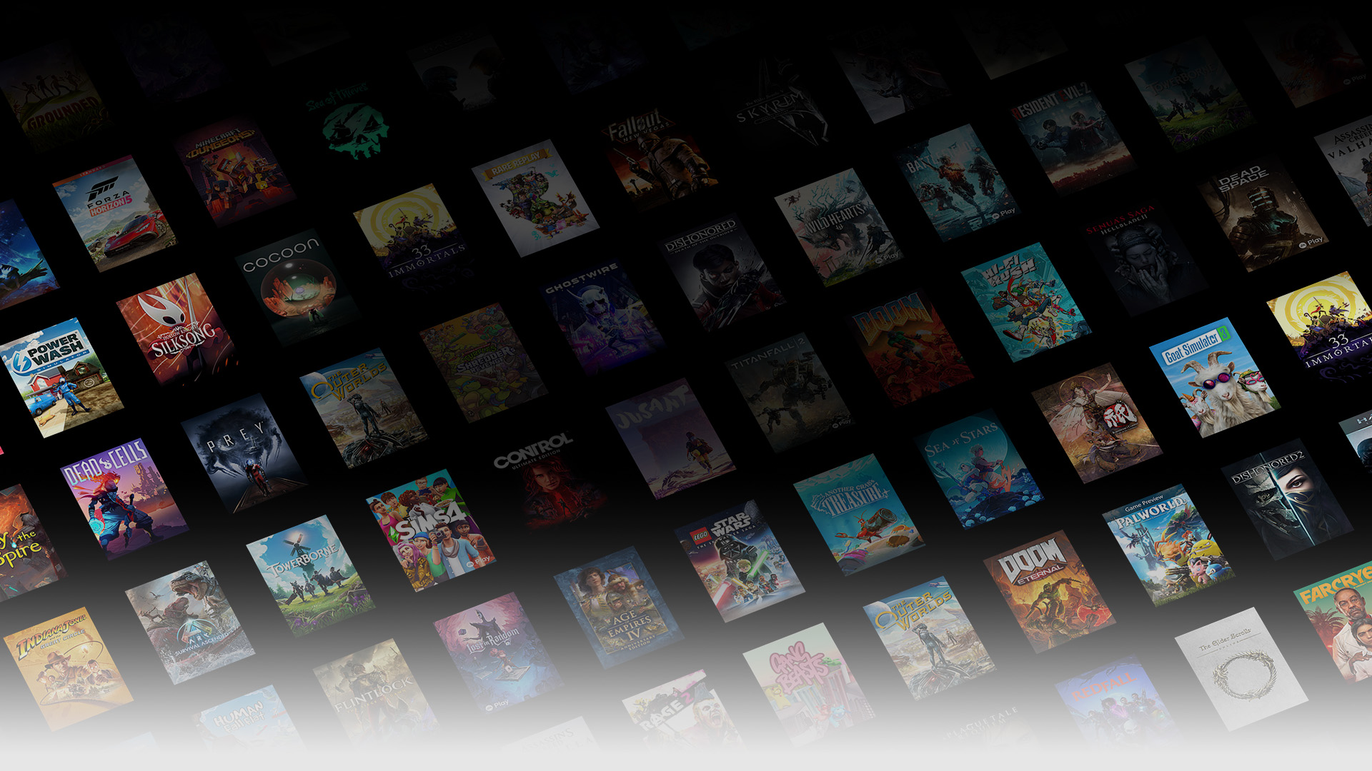 Grafiki z pudełek gier dostępnych w ramach subskrypcji Xbox Game Pass