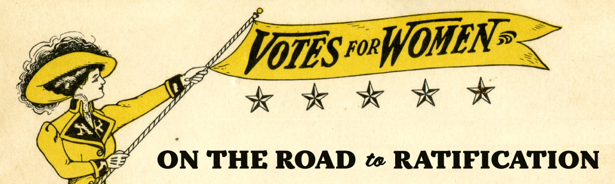image of women's suffrage banner
