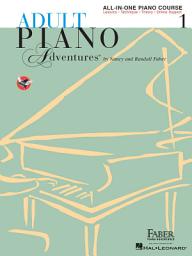 Obrázok ikony Adult Piano Adventures All-in-One Piano Course Book 1: Book with Media Online