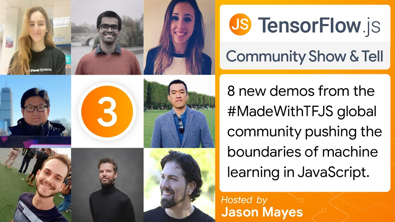 A new YouTube show: TensorFlow.js Community Show & Tell