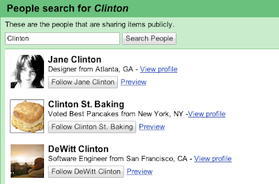 People search example