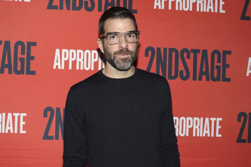 Zachary Quinto attends the Broadway opening night for "Appropriate" at the Hayes Theater on Monday, Dec. 18, 2023, in New York. (Photo by CJ Rivera/Invision/AP)