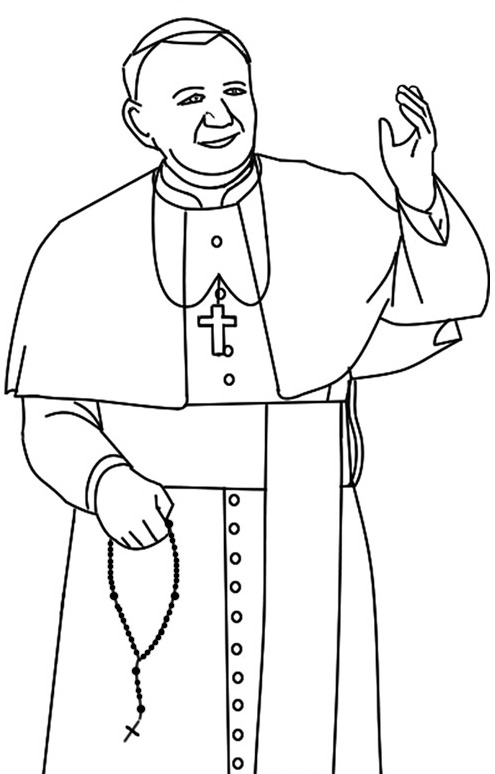 Pape Jean Paul 2 prit le rosaire